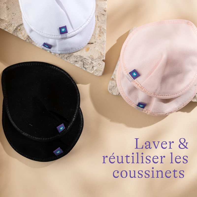 Lansinoh I Coussinets d'allaitement lavables couleurs 8 Pc