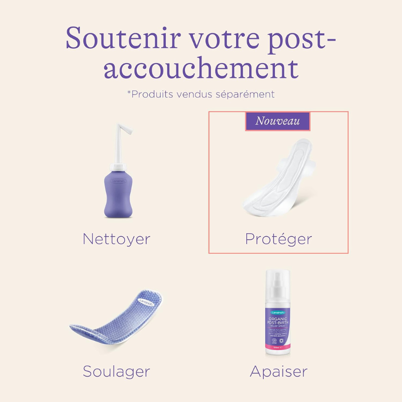 Lansinoh Serviettes maternité I Extra absorbantes I Dès l'accouchement 0-2