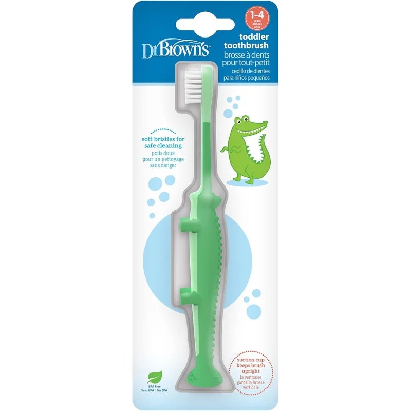 Brosse à dents pour tout-petits Dr. Brown’s – crocodile