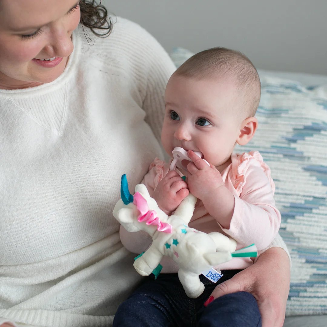 Porte-tétine et anneau de dentition Dr. Brown's® Lovey, licorne