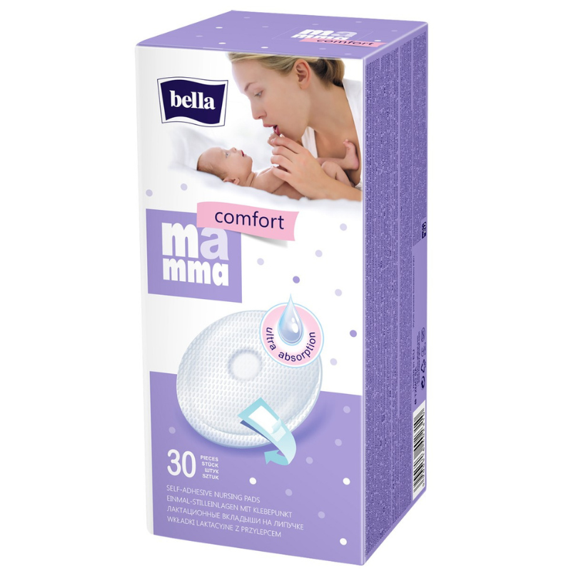 Coussinets d'allaitement Bella Mamma Comfort 30 unités Mauve