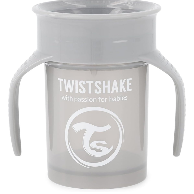 Twistshake Tasse d'Entraînement 230ml 6M+ - Gris Pastel