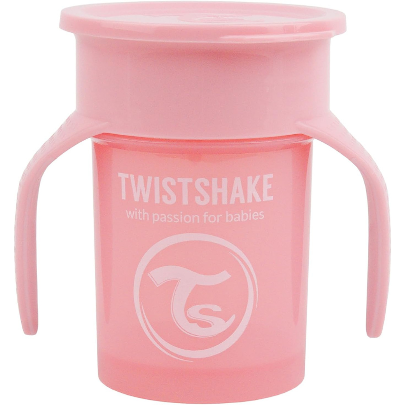 Twistshake Tasse d'Entraînement 230ml 6M+ - Rose Pastel