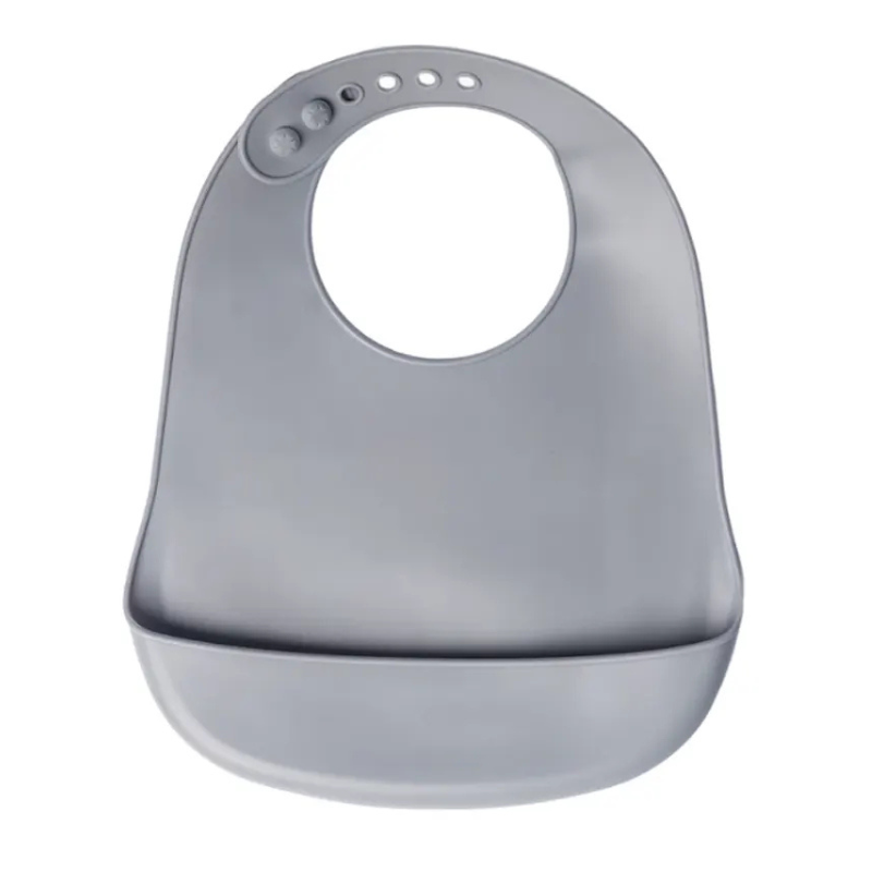 YUMMY Bavoir en Silicone avec Poche 4M+