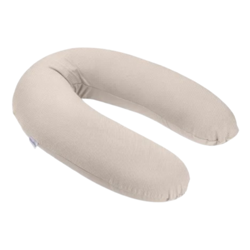 Coussin d'Allaitement et Maternité Buddy  velours côtelé sable- Doomoo