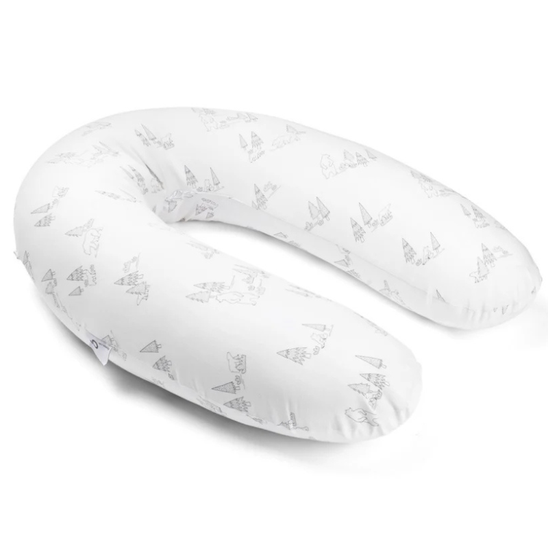 Coussin d'Allaitement et Maternité Buddy Famille D'ours Gris - Doomoo