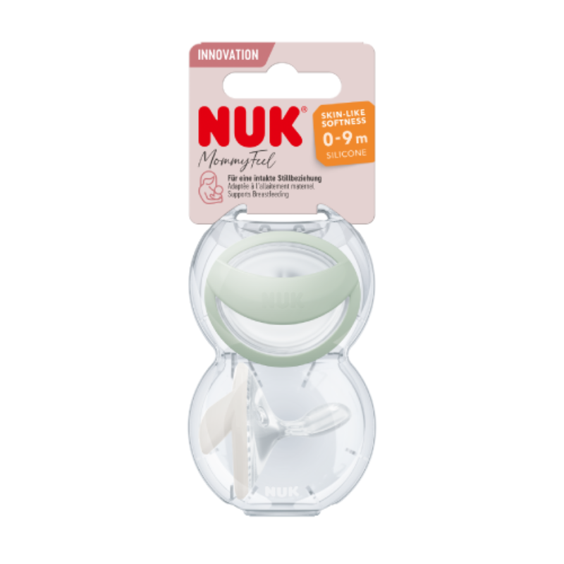 Lot de 2 sucettes en silicone NUK MommyFeel 0–9
