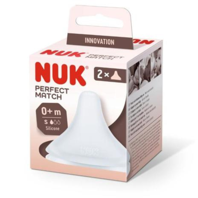 Nuk Perfect Match – Lot de 2 tétines 0 mois+