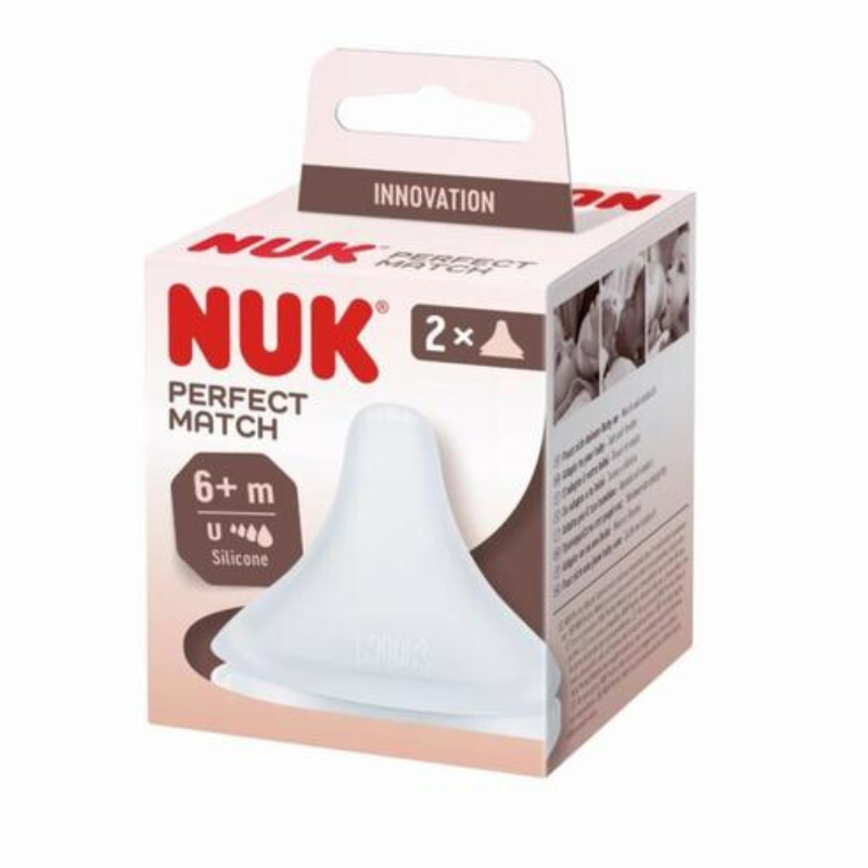 Nuk Perfect Match – Lot de 2 tétines 6 mois+