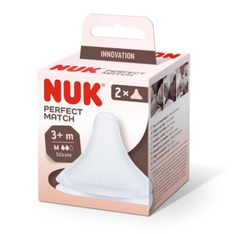 Nuk Perfect Match – Lot de 2 tétines 3 mois+