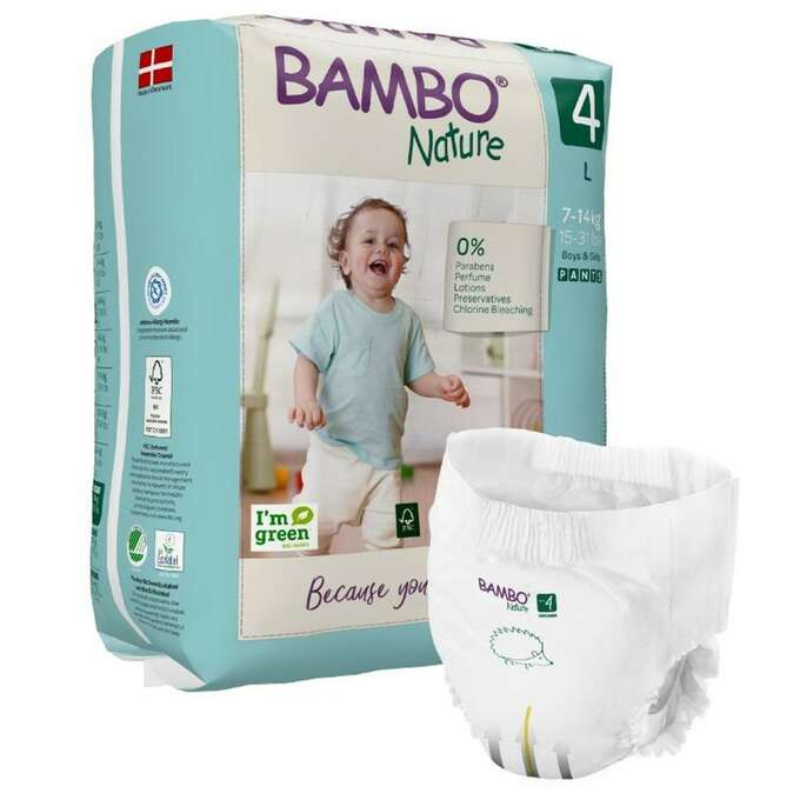 BAMBO NATURE Couches-culottes bébé 4 7-14kg 20 pièces