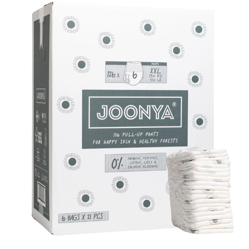 Couches Joonya Pull-Up Pants pour bébé, taille 6 XXL (15 kg et plus)
