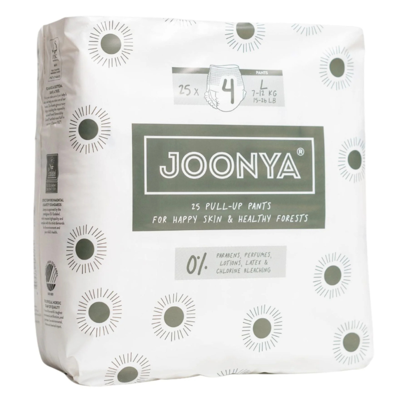 Couches Joonya Pull-Up Pants pour bébé, taille 4 L (7-12 kg)