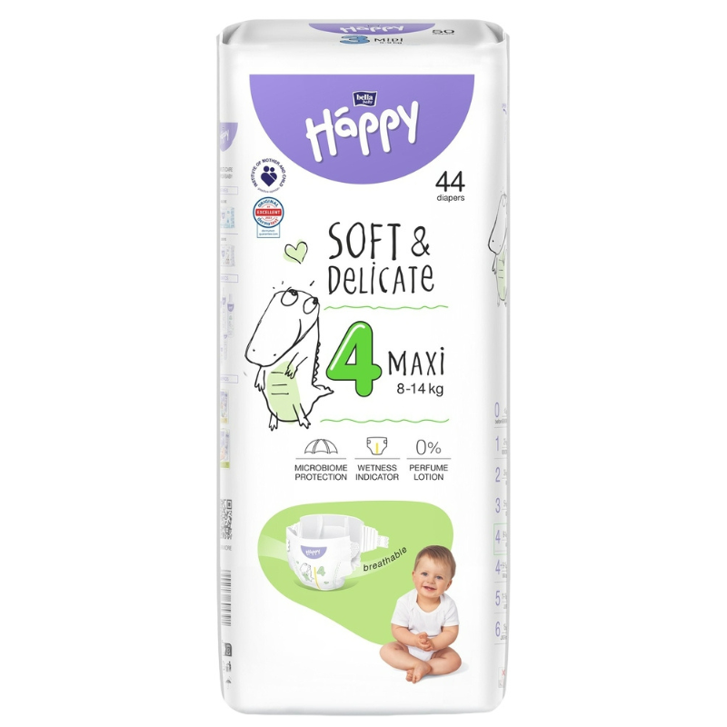 Couches Bella Baby Happy taille 4 (Maxi) 44 pièces