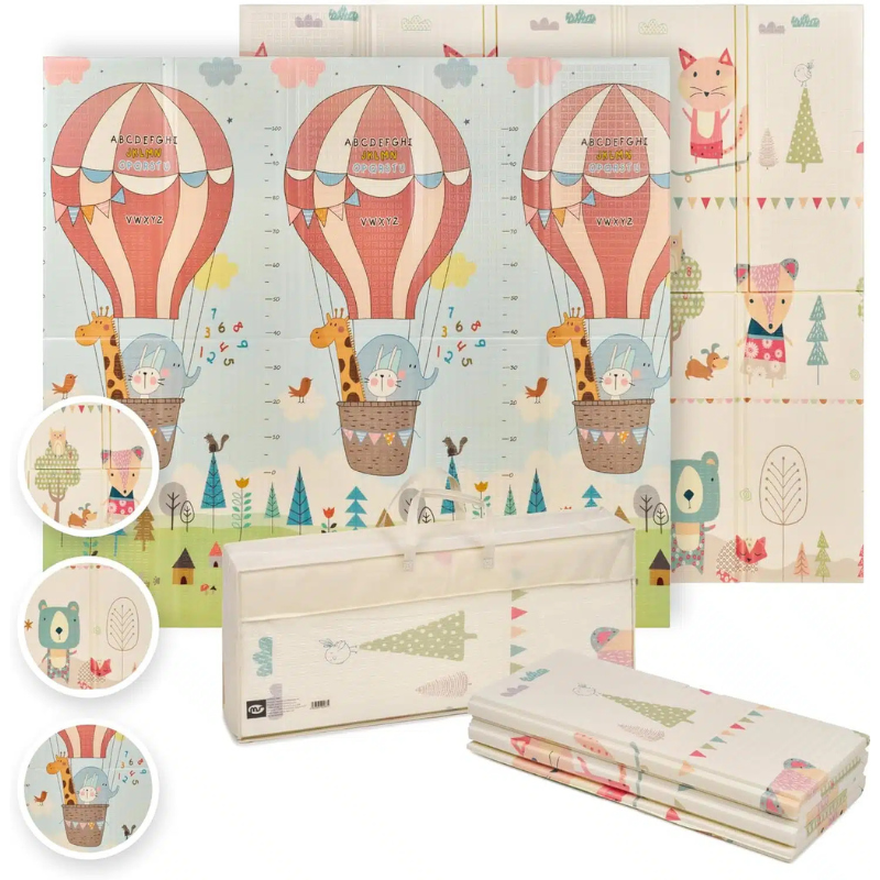 Tapis de jeu double face pour bébé 150 x 200 cm