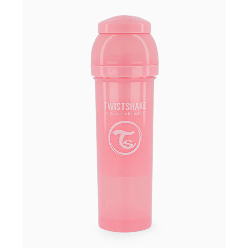 Biberon Anti-Colique Twistshake 330ml - Rose