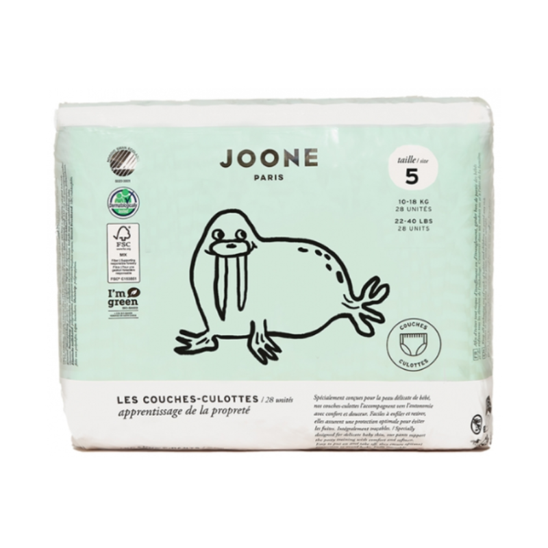 Joone Couches-Culottes Taille 5 (10-18 kg) 28 Unités - Couleur : Brigitte Rose