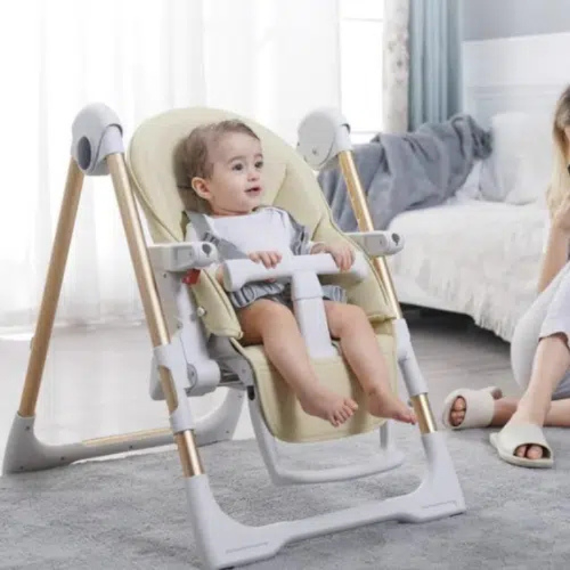 Chaise haute CLEO 3 en 1 Vert – A Demain