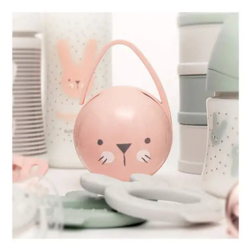 Suavinex Boite à sucettes Duo Hygge Baby Rose