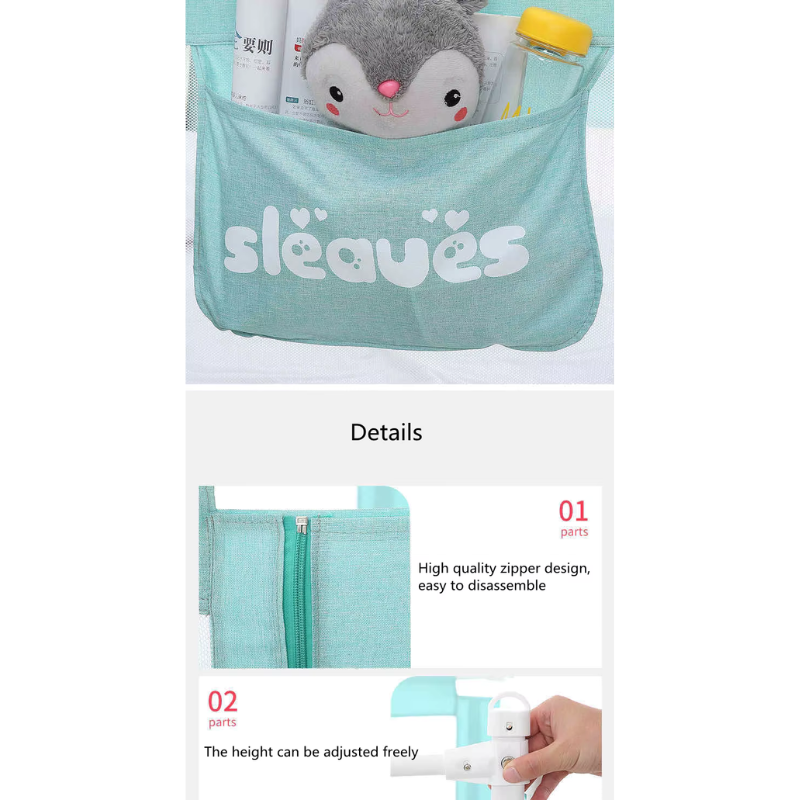 Barrière de lit pour la sécurité de bébé Vert