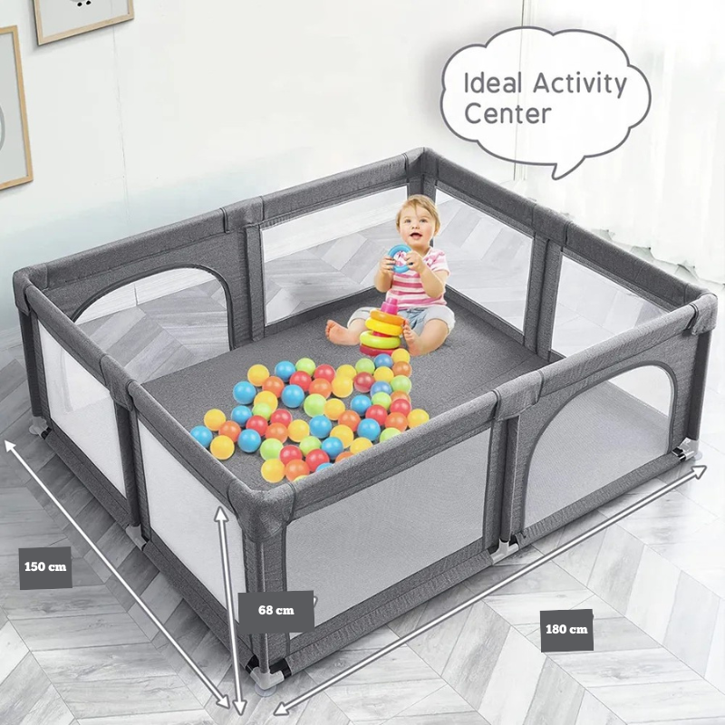 Parc pour Bébé Portable et Pliable – 150x 180x 68 cm