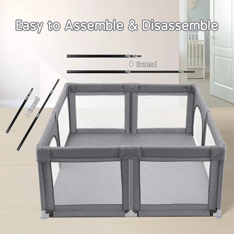 Parc pour Bébé Portable et Pliable – 150x 180x 68 cm