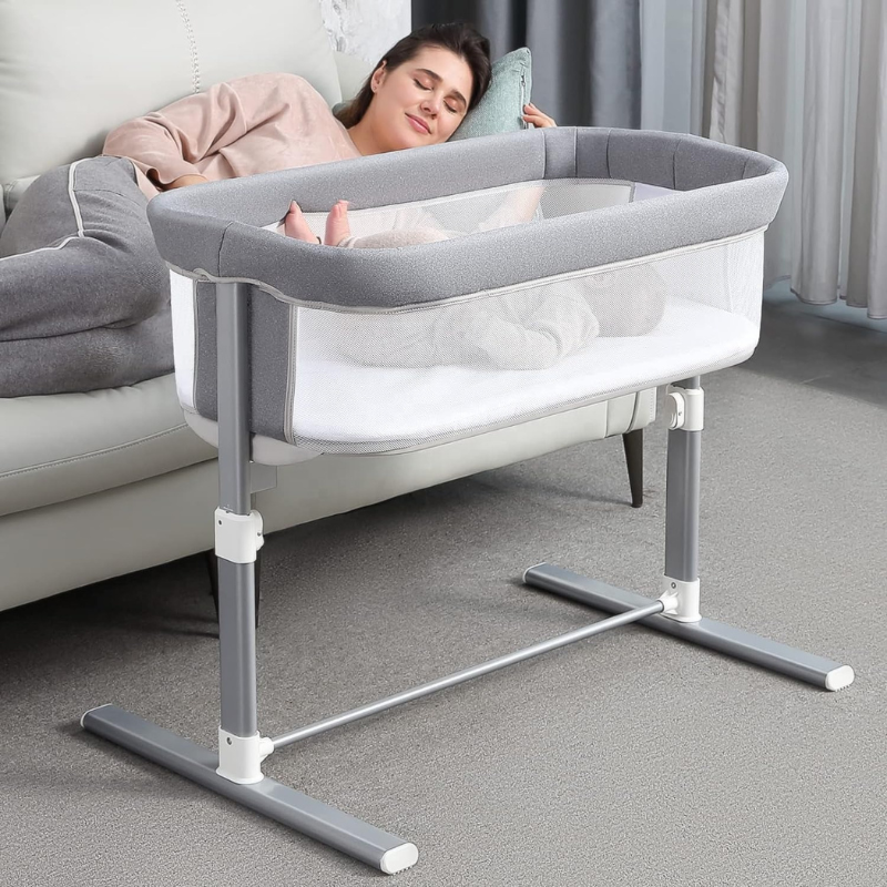 Berceau Bébé Multifonctionnel et Réglable en Hauteur