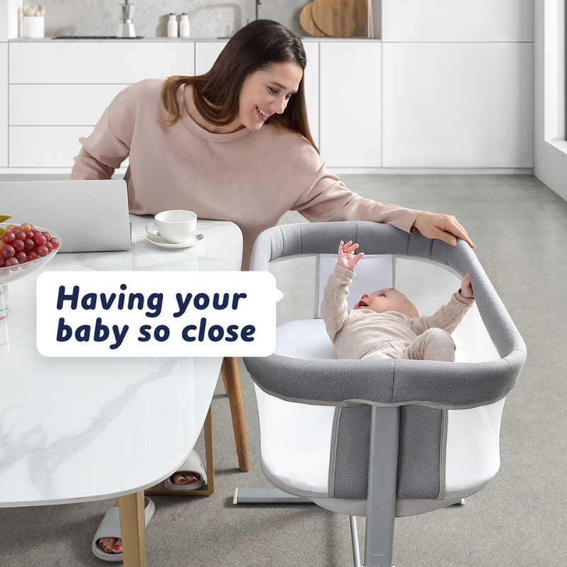 Berceau Bébé Multifonctionnel et Réglable en Hauteur