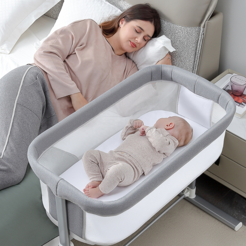 Berceau Bébé Multifonctionnel et Réglable en Hauteur