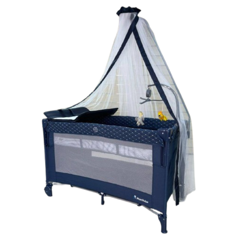 Monbebe Lit Parc Cododo 3 en 1 Bleu
