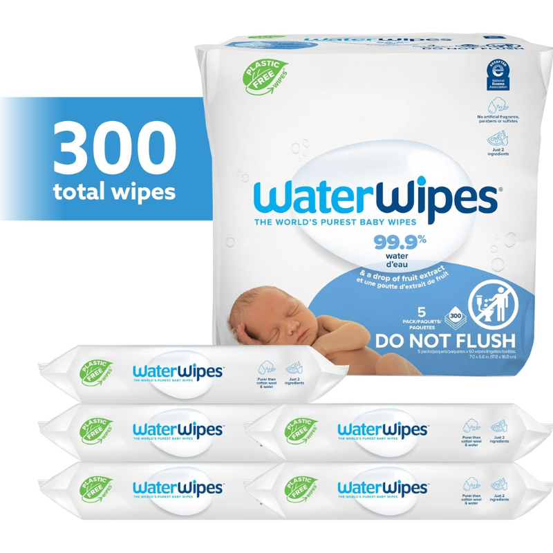 WaterWipes 4x60 lingettes + 60 offertes