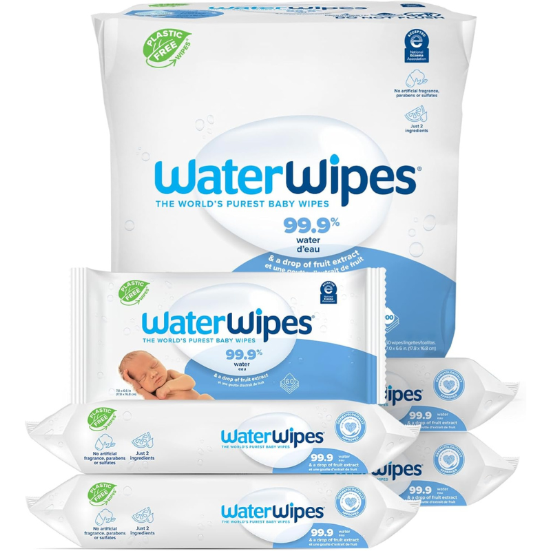 WaterWipes 4x60 lingettes + 60 offertes