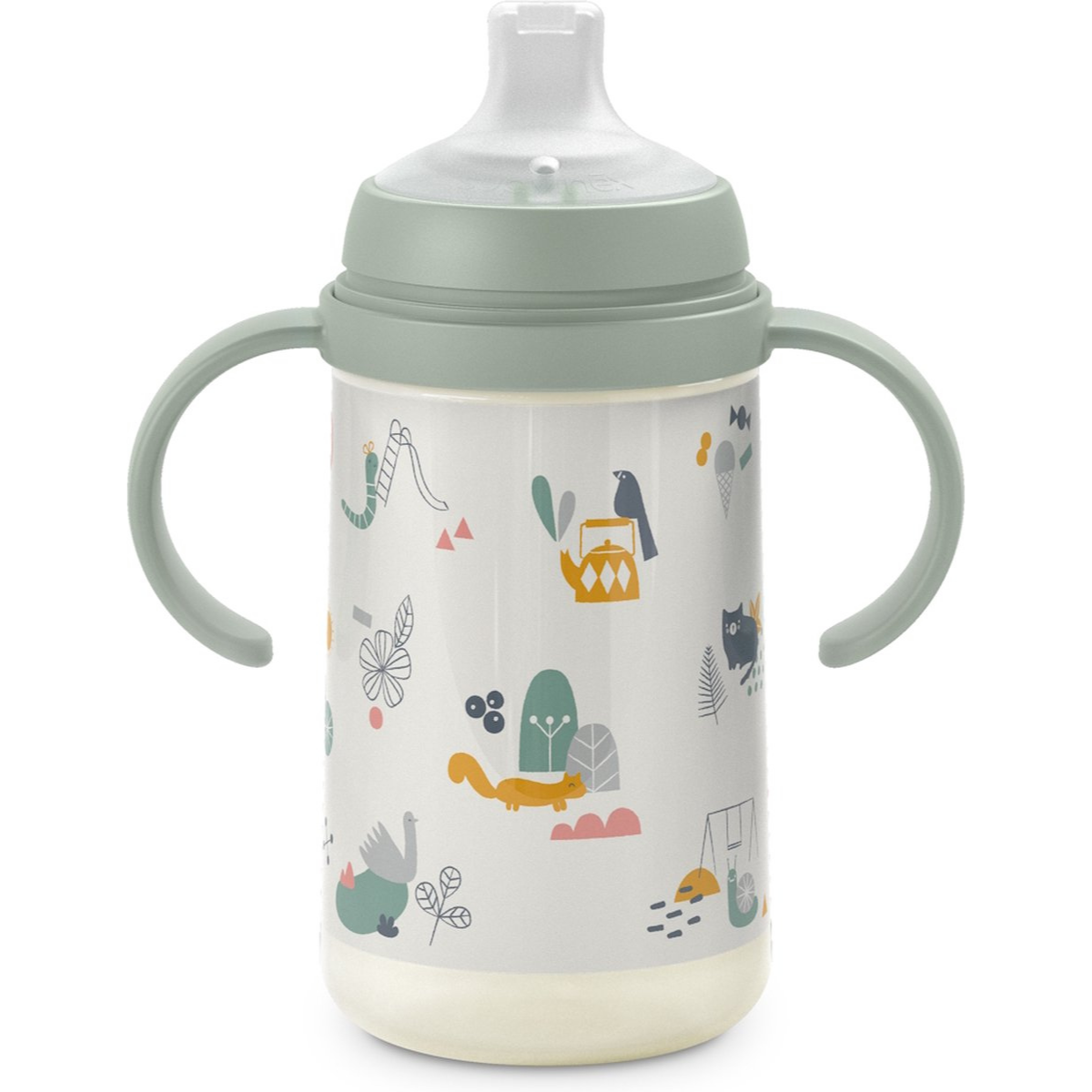 Suavinex A Walk In The Park Vert Gourde 270 ml avec Poignées