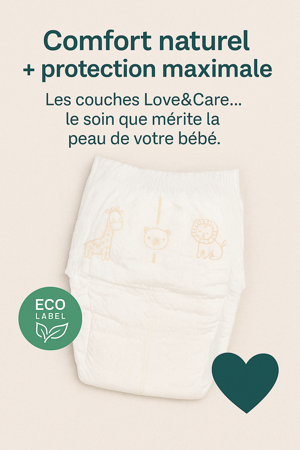 Couches Love Care 2 junior 3-6 kg( 28x6)