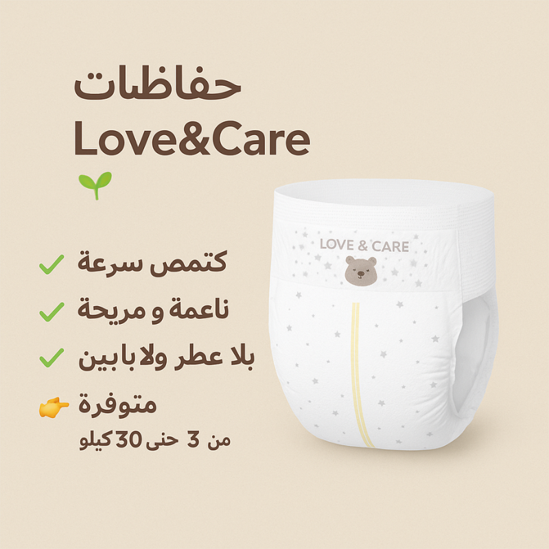 Couches Love Care 6 junior 7-16 kg( 38x4)