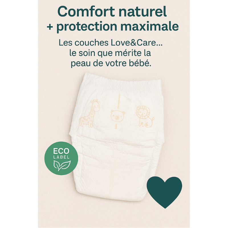 Couches Love Care  4 junior 7-16 kg( 50x6)