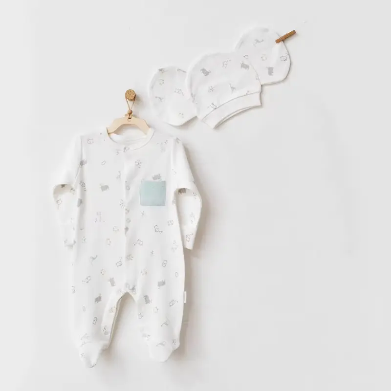 xx Andywawa Ensemble barboteuse bébé Éléphant