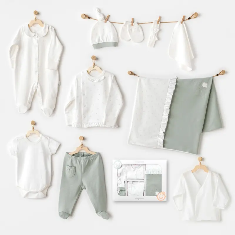 xx Andywawa Ensemble de 10 pièces pour nouveau-né, hôpital pour bébé fille
