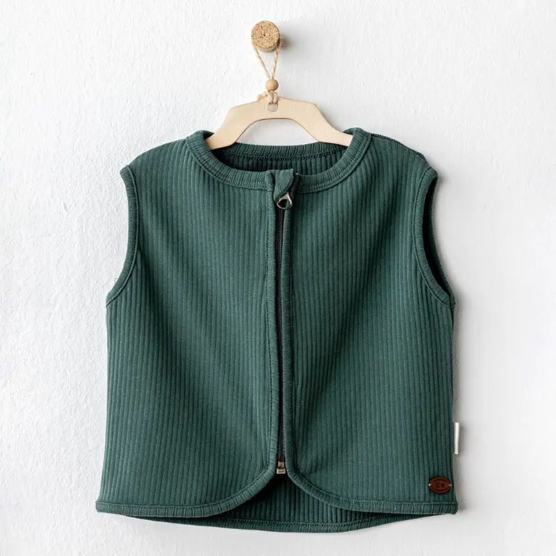 xx Andywawa Gilet bébé basique vert