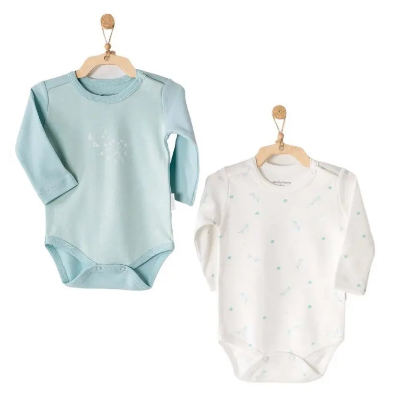 xx Andywawa Lot de 2 bodies pour bébé AC23122 Menthe