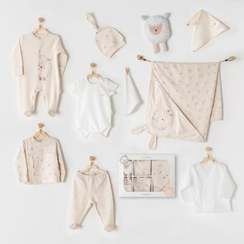 Andywawa Tiny Sheep Ensemble de 10 pièces pour sortie d'hôpital AC24331