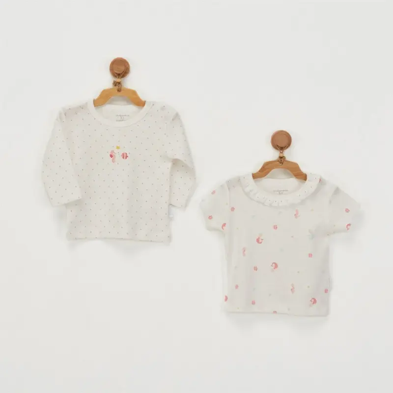 AndywawaLot de 2 t-shirts pour bébé Andywawa AC22619 T-shirts sirè