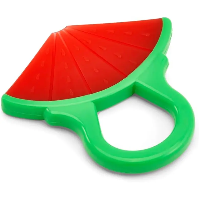 Anneau de dentition en silicone en forme de fruit pour bébés de 0 à 12 mois