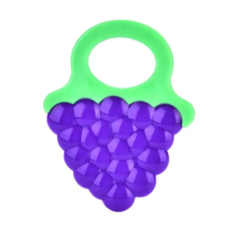 Anneau de dentition en silicone en forme de fruit pour bébés de 0 à 12 mois