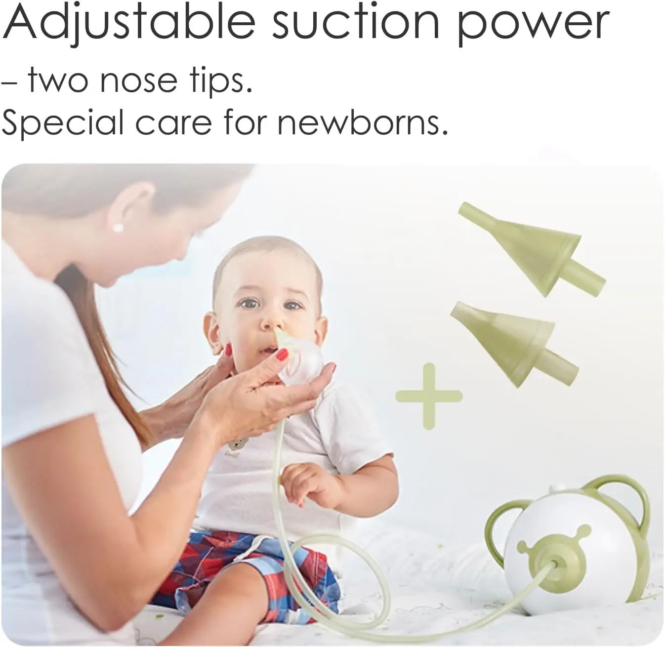 Aspirateur nasal Nosiboo Pro - Nettoyeur nasal pour bébés Gris