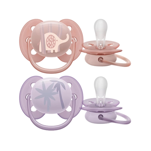 Avent 2 sucette ultra soft 0-6m fille