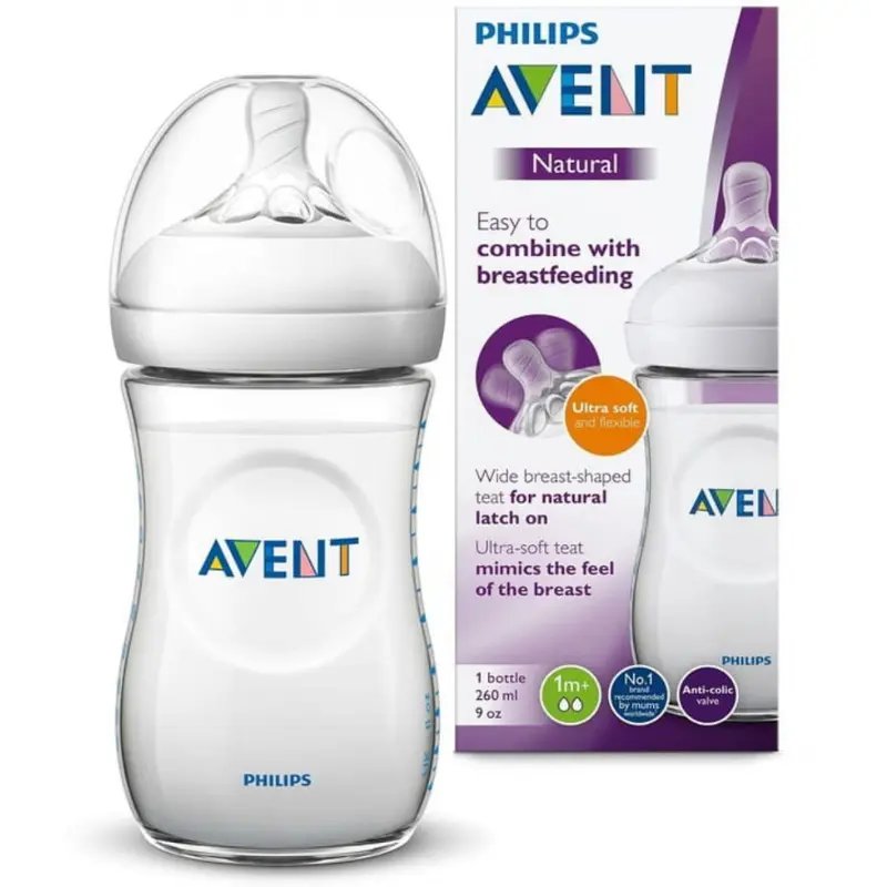xx Avent Biberon Naturel +1m 260ml Scf033/17