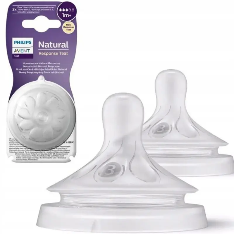 xx Avent Tétine Natural Response T1 +1 m Lot de 2