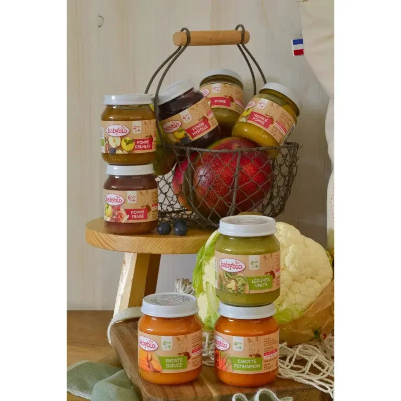 Babybio Carotte du Centre -Val de Loire Potimarron de notre Ferme Petit pot 2x130g