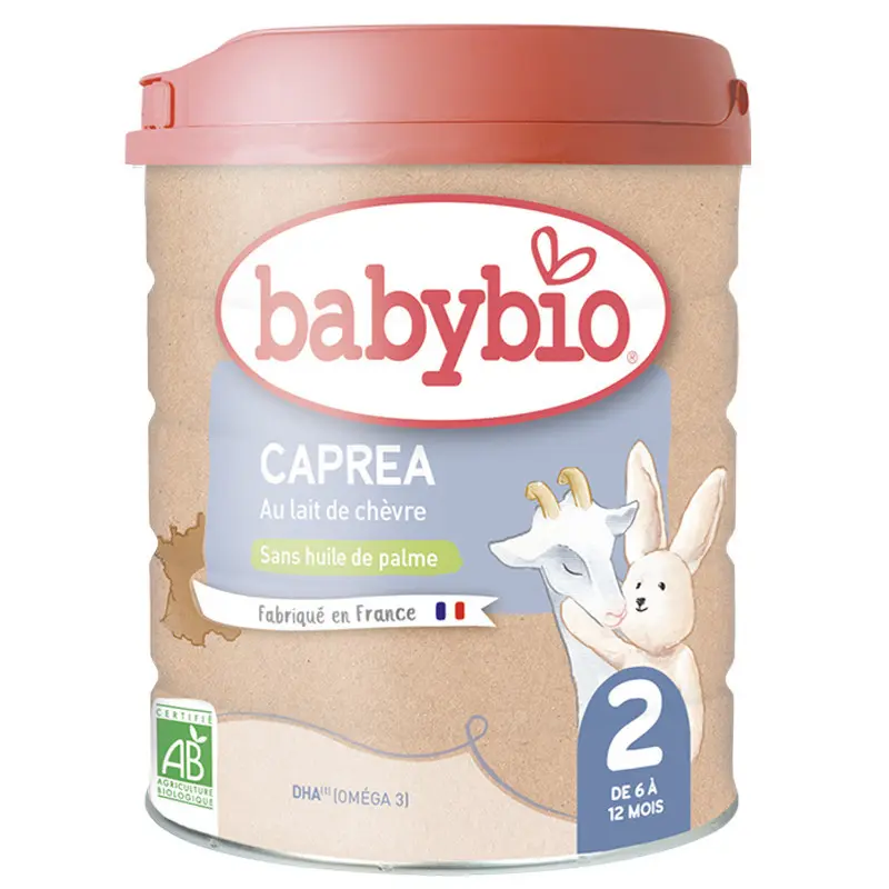 xx Babybio Lait en poudre 2eme âge Caprea au lait de chèvre 800g